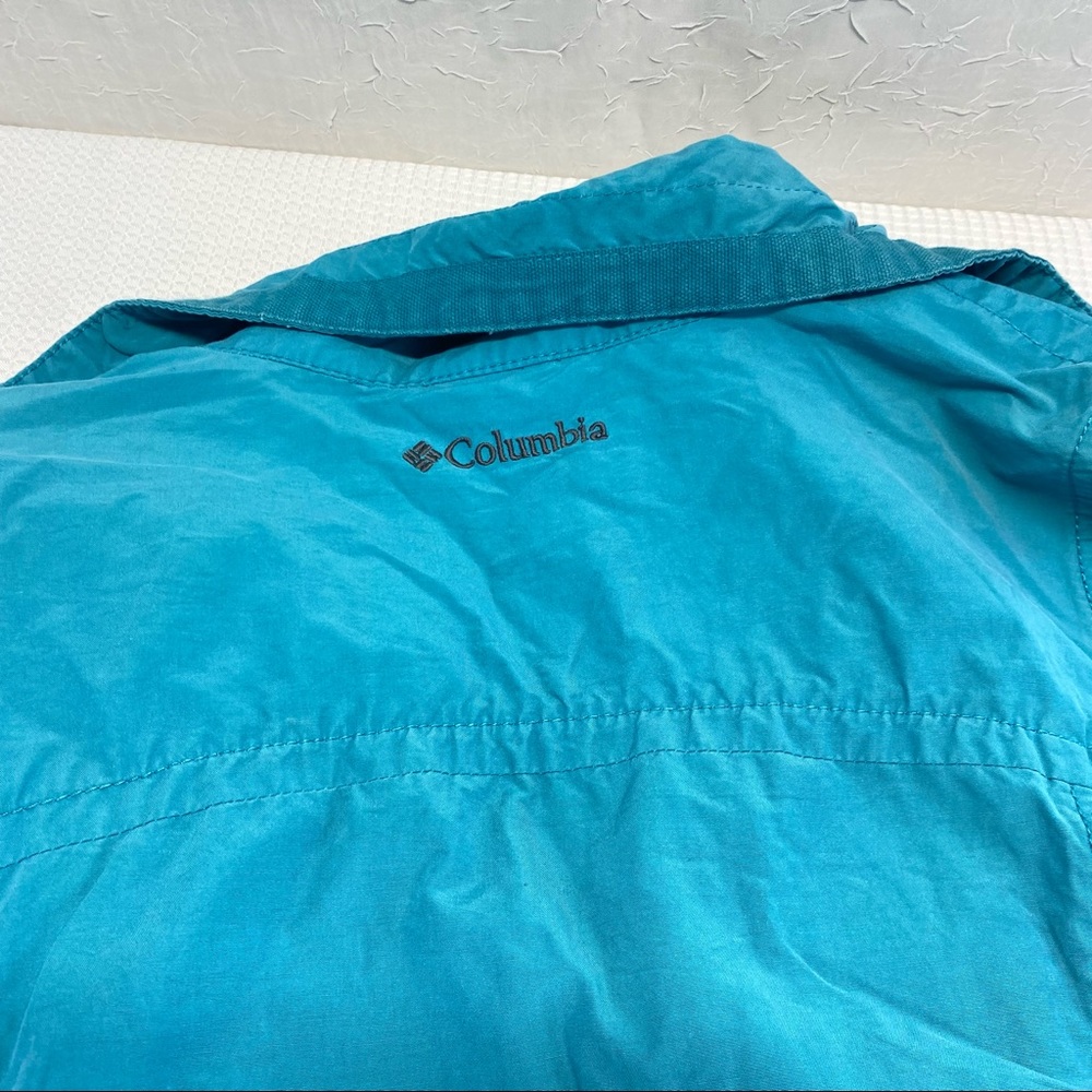 Vintage Columbia teal Full zip vest size extra large - Picture 10 of 13